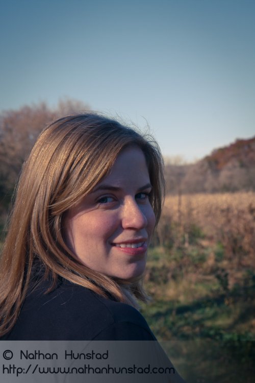 Julia Miller among the corn